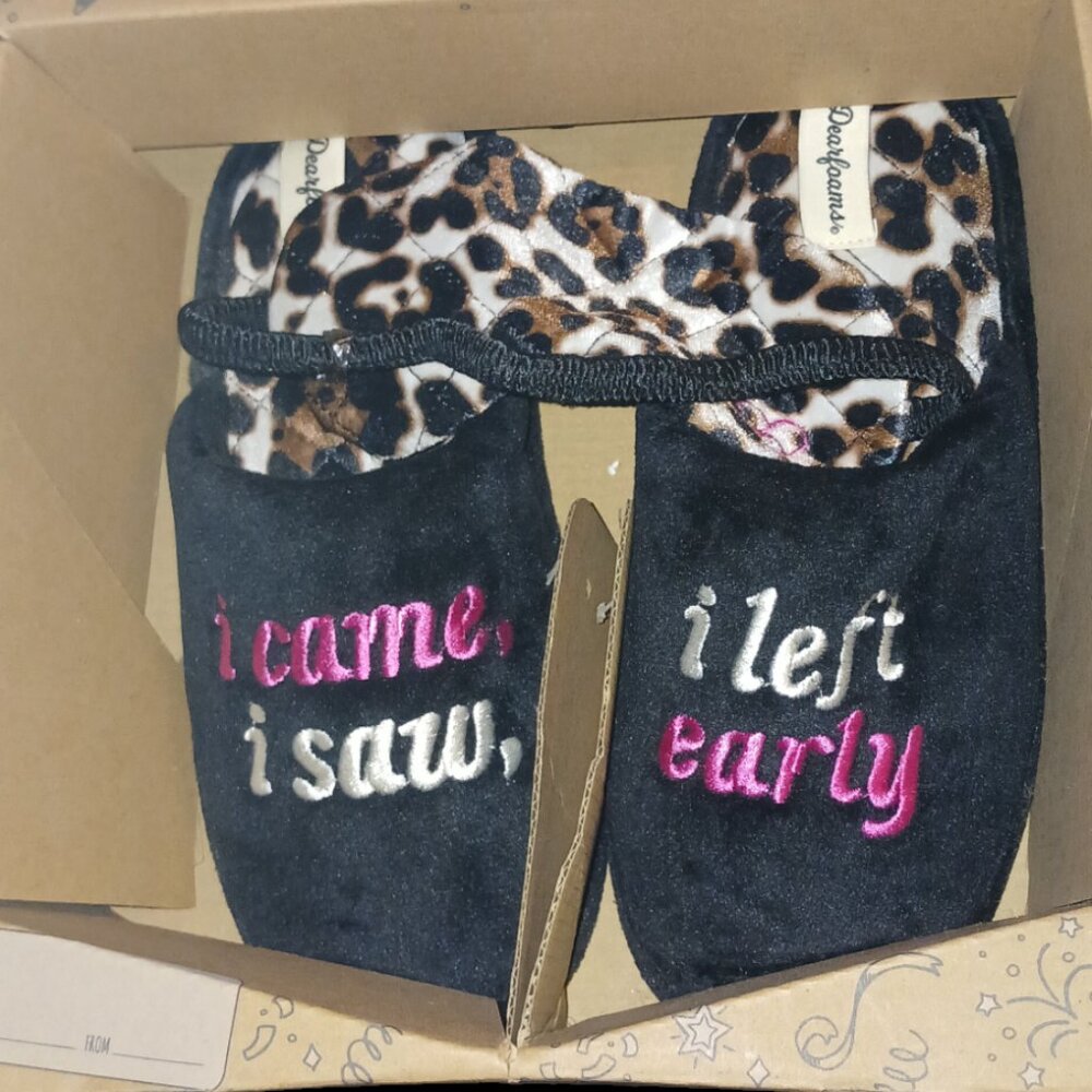 Slippers with sleep mask included